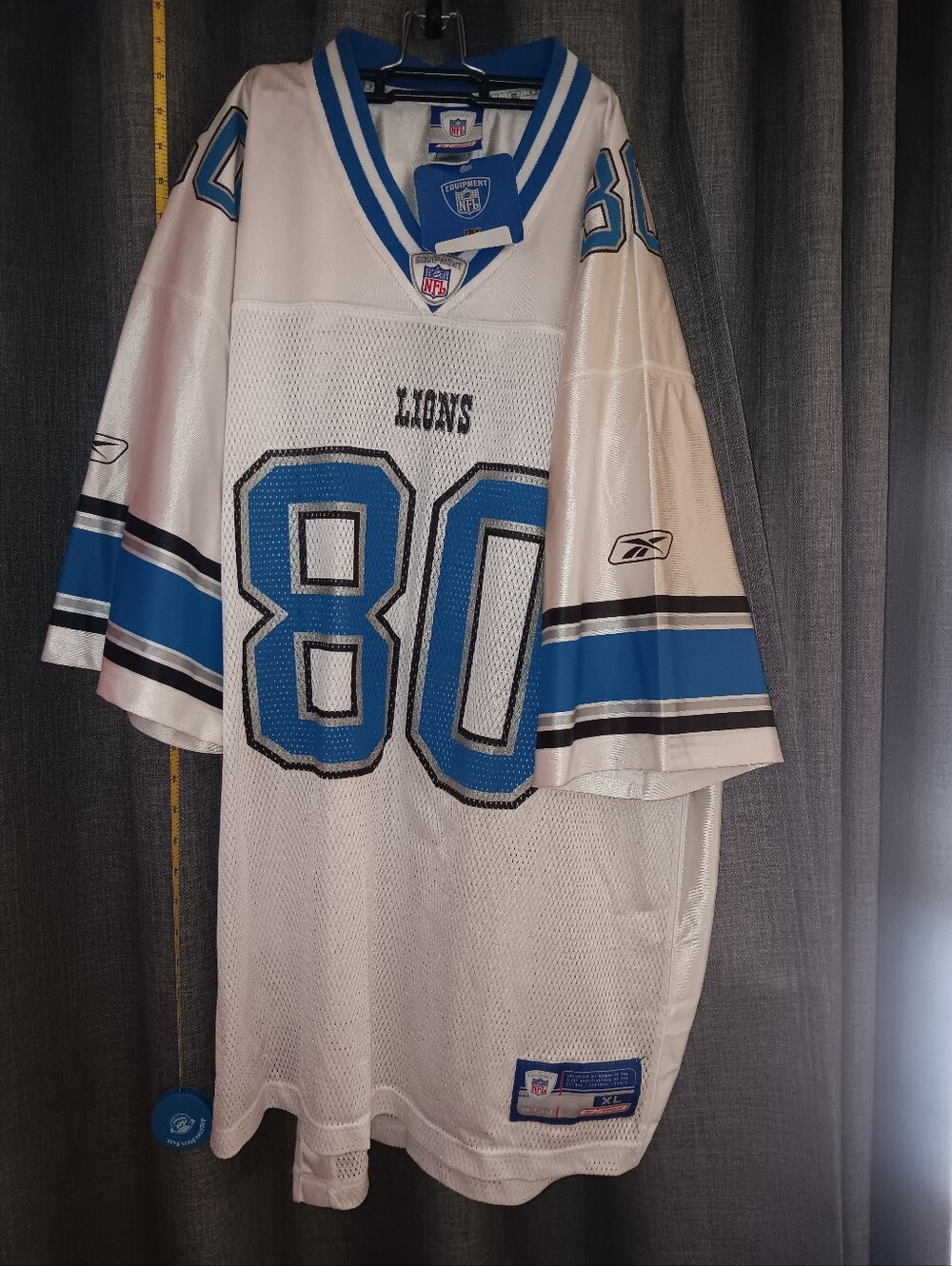 Reebok Vintage Detriot Lions NFL Football Jersey Mens SZ XL